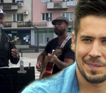 PUT RADOSNIJI UZ PESMU: Nikola zapevao sa uličnim muzičarom